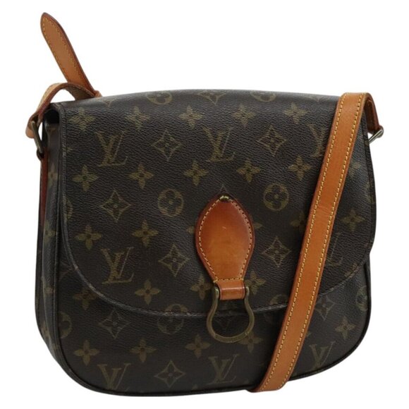 LOUIS VUITTON Monogram Saint Cloud GM Shoulder Bag M51242 LV Auth 111427 - Picture 1 of 15